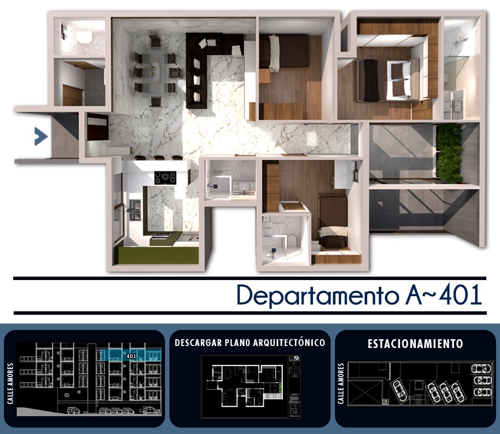 Amores 153 Depto. 401