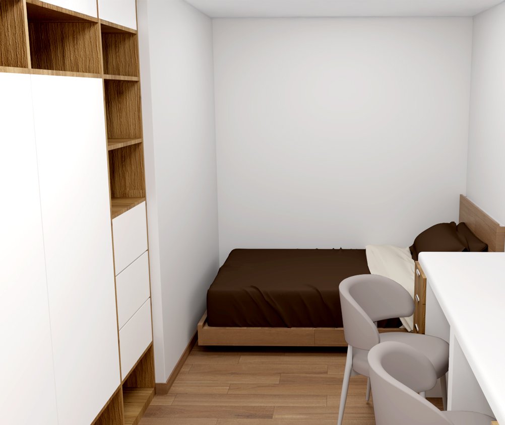 3a. Recámara Depto. 202, 302 y 402 3a. Recámara Depto. 202, 302 y 402