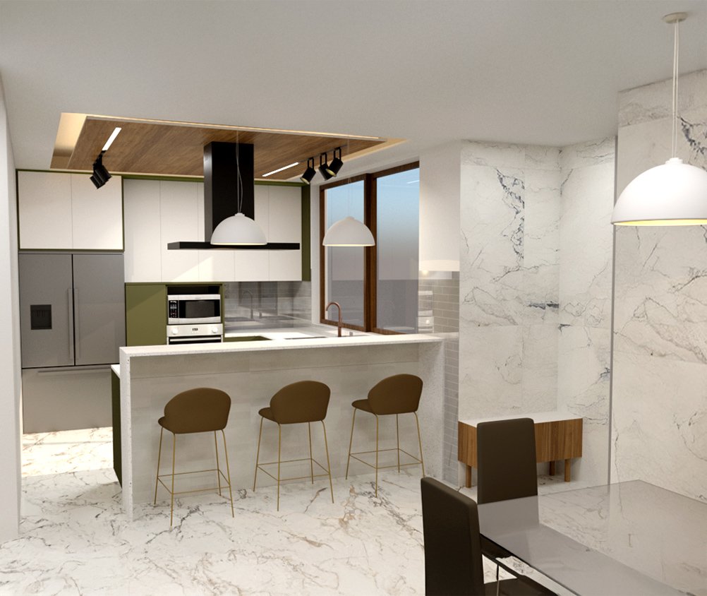 Cocina-Comedor Depto. 301 y 401 Cocina-Comedor Depto. 301 y 401