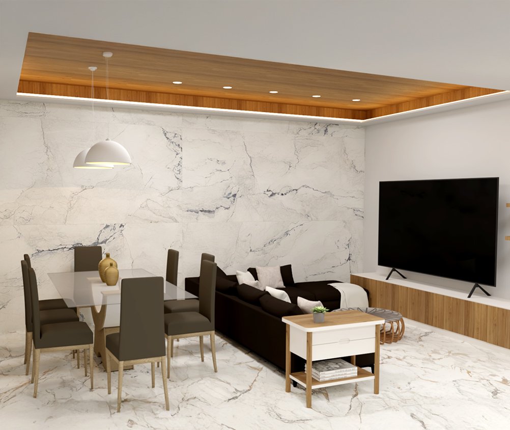 Comedor-Sala Depto. 301 y 401 Comedor-Sala Depto. 301 y 401